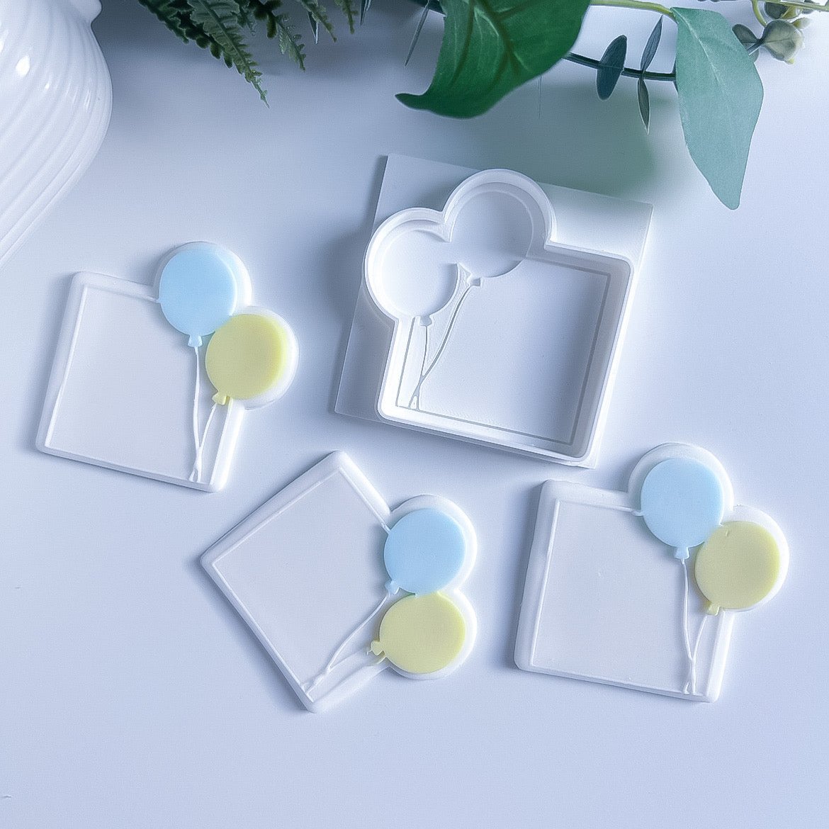 Cadre prénom ballons