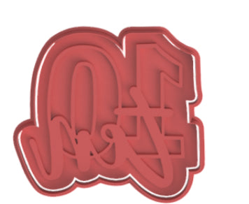 Chiffres tampon (effet enfoncé)