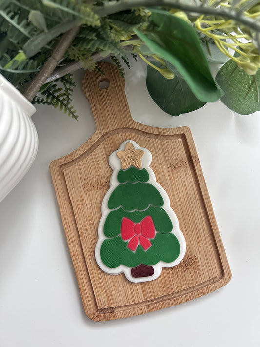 Sapin de Noël avec noeud